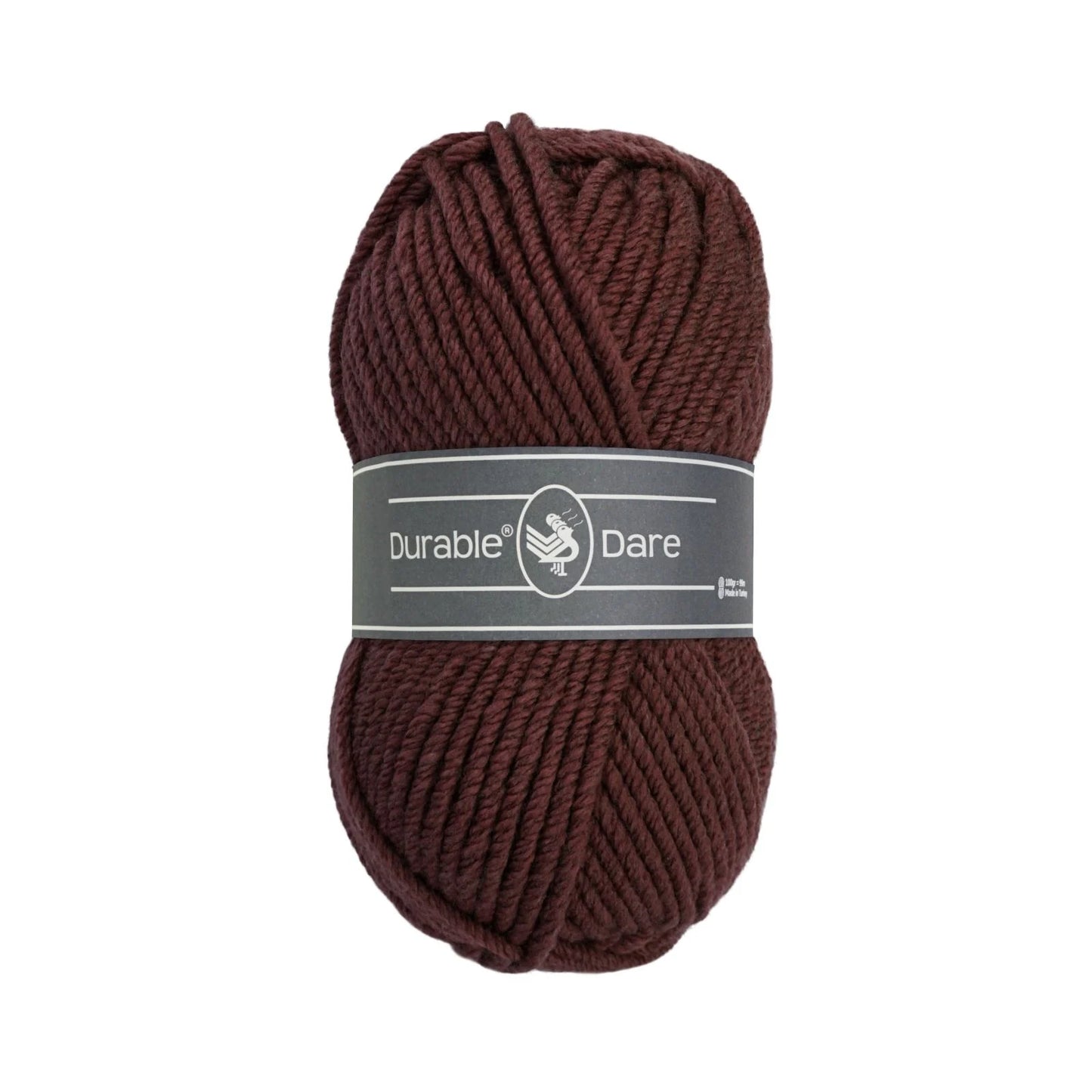 Durable Dare garen in kleur 2230 Dark Brown voor haken, te koop bij De Garengarage.