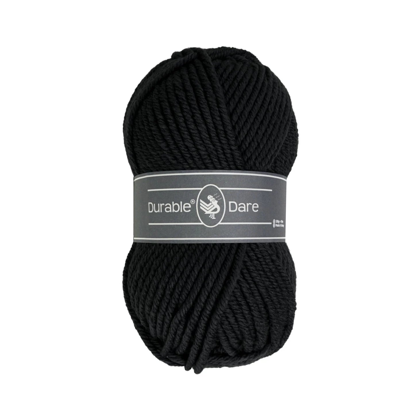 Durable Dare garen in kleur 325 Black voor haken, te koop bij De Garengarage.