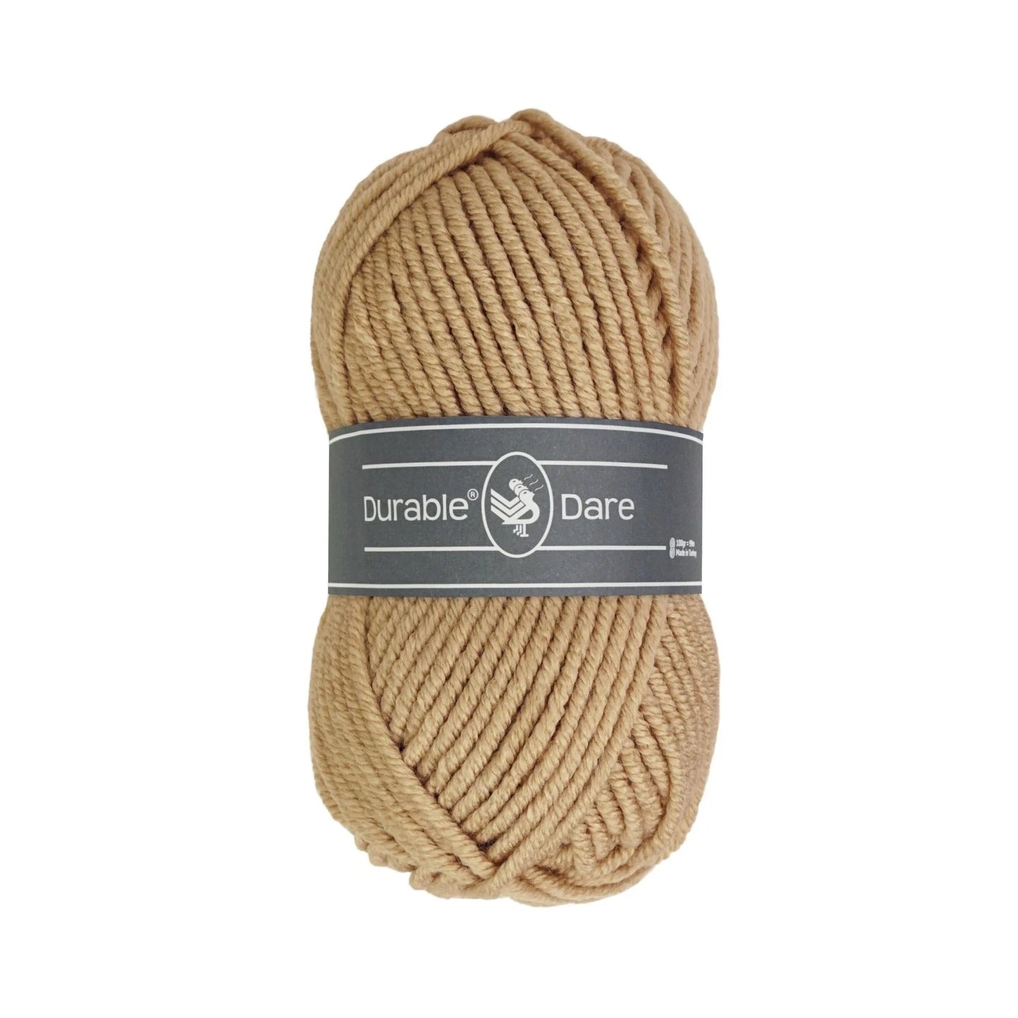 Durable Dare garen in kleur 422 Sesame voor haken, te koop bij De Garengarage.