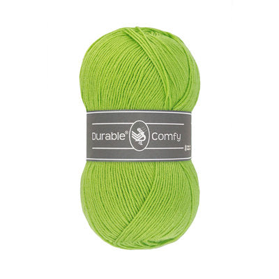 Durable Comfy garen in kleur 2155 Apple Green voor haken, te koop bij De Garengarage.