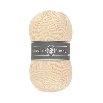 Durable Comfy garen in kleur 2172 Cream voor haken, te koop bij De Garengarage.