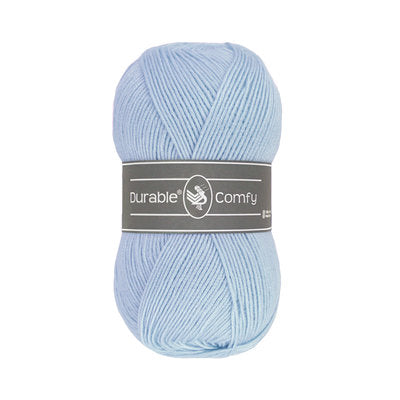 Durable Comfy garen in kleur 281 Pastel Blue voor haken, te koop bij De Garengarage.