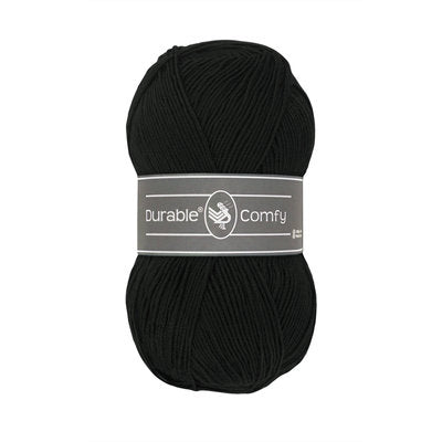 Durable Comfy garen in kleur 325 Black voor haken, te koop bij De Garengarage.