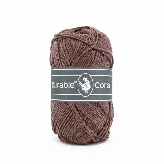 Durable Coral garen in de kleur Chocolate