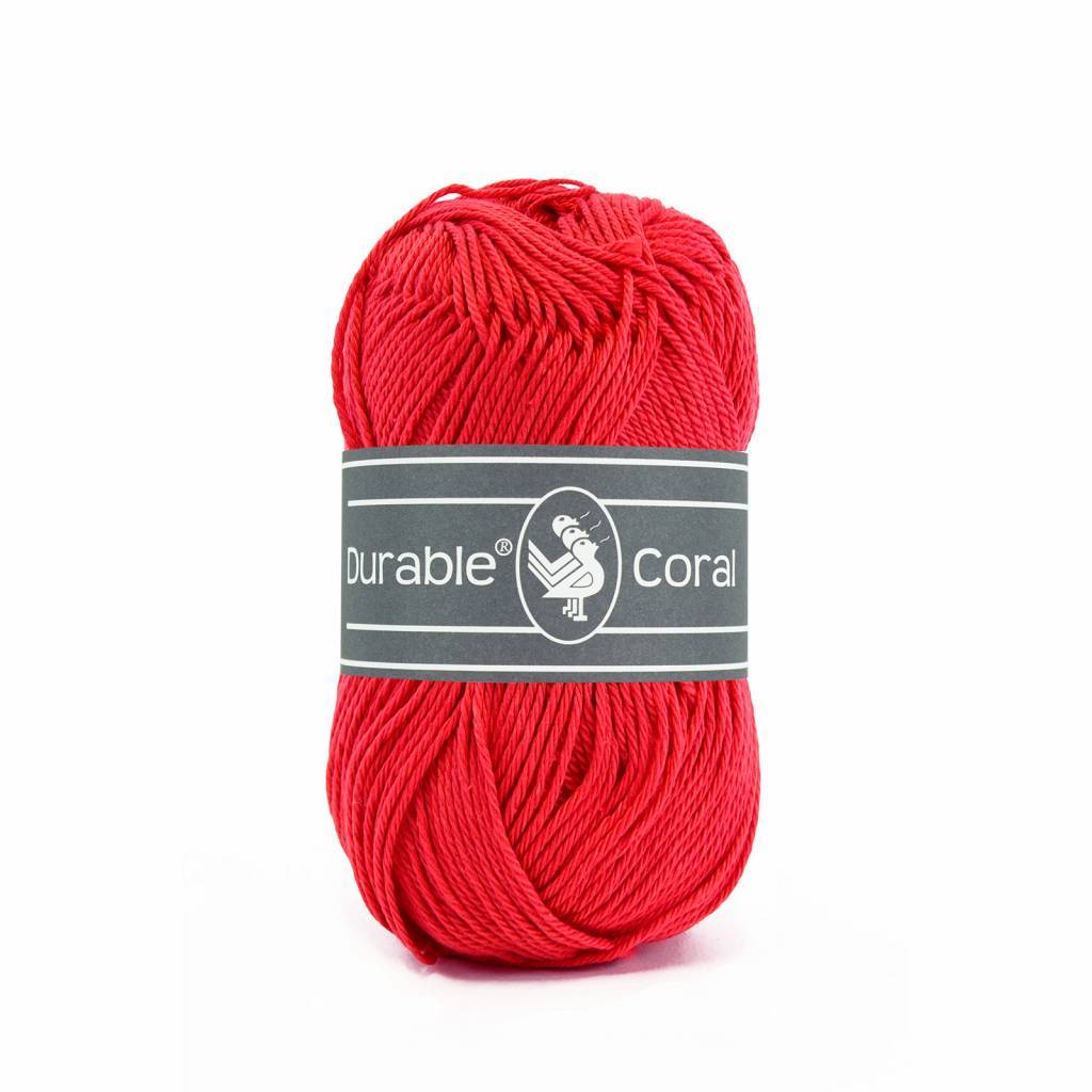 Durable Coral garen in de kleur Red