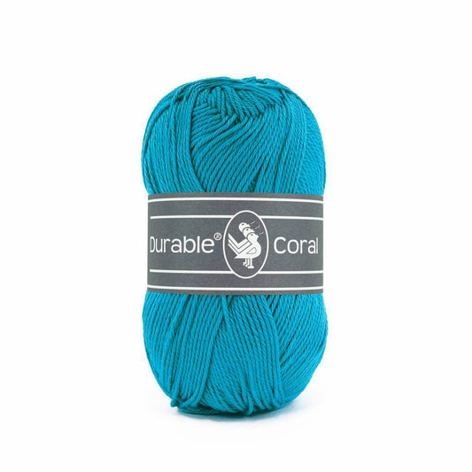 Durable Coral garen in de kleur Turquoise