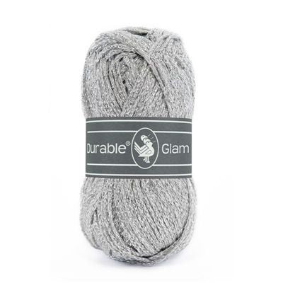 Durable Glam garen in kleur 2231 Silver voor haken, te koop bij De Garengarage.