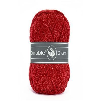 Durable Glam garen in kleur 316 Red voor haken, te koop bij De Garengarage.