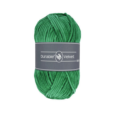 Durable Velvet garen in kleur 2133 Dark Mint voor haken, te koop bij De Garengarage.